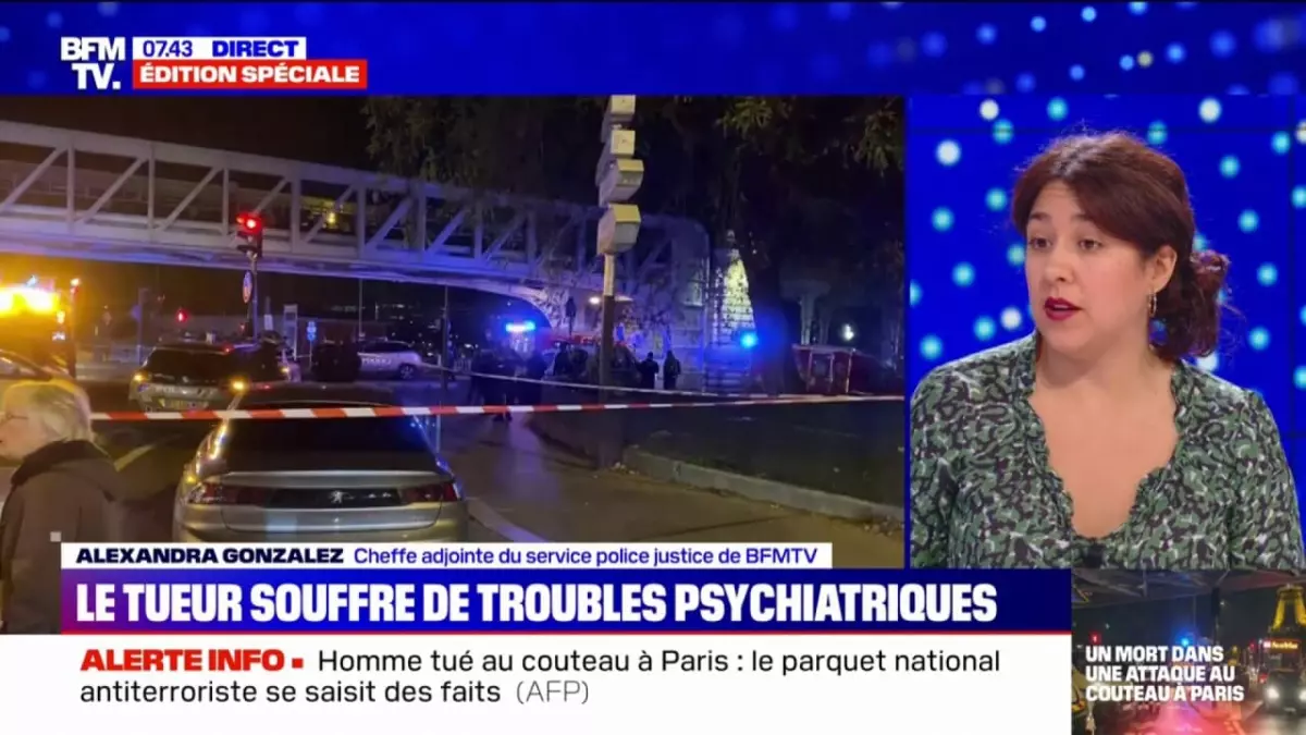 Attaque meurtrière au couteau dans le 15e arrondissement de Paris, l'assaillant interpellé