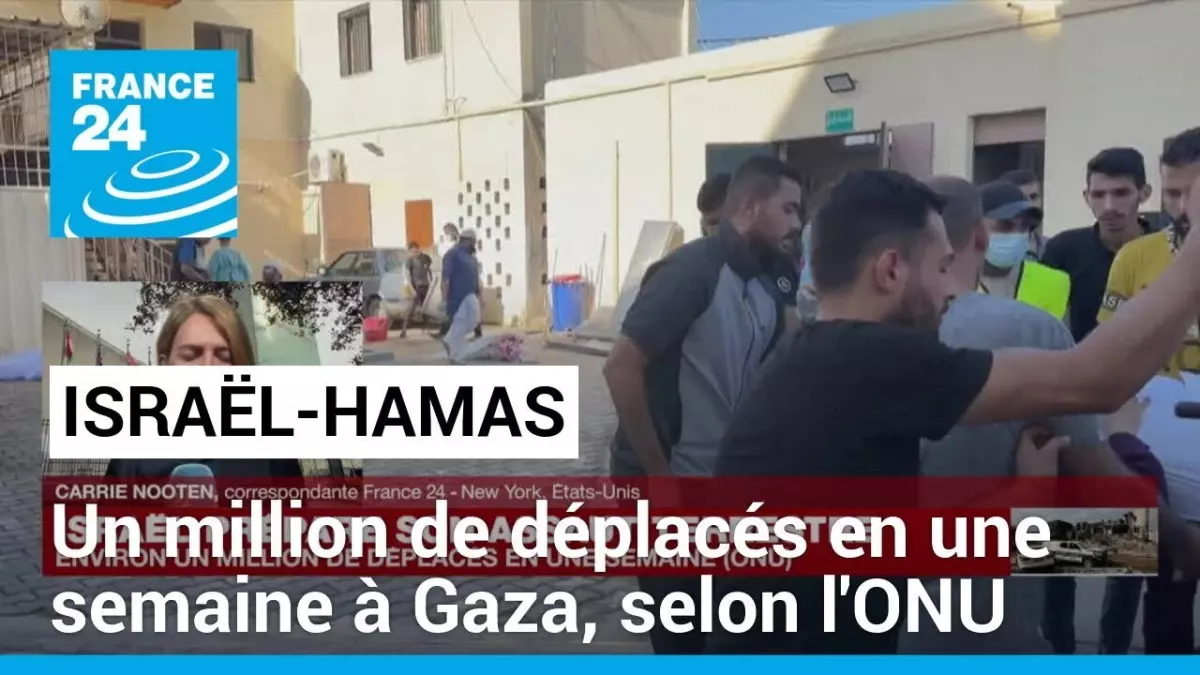 Guerre Israël-Hamas : un million de déplacés à Gaza
