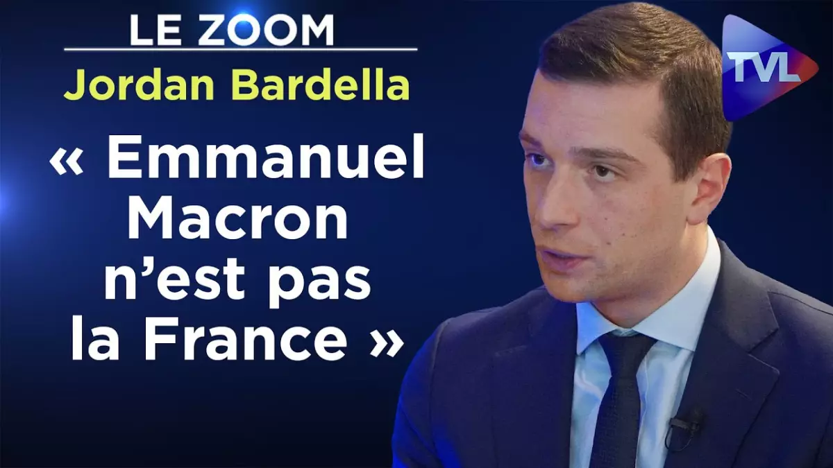 Jordan Bardella critique vertement Emmanuel Macron dans une vidéo sur l'actualité