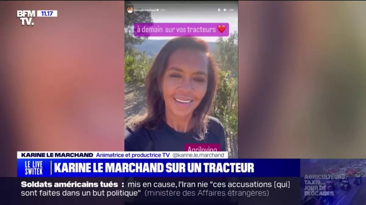 Karine Le Marchand soutient les agriculteurs et lance une collecte de croissants