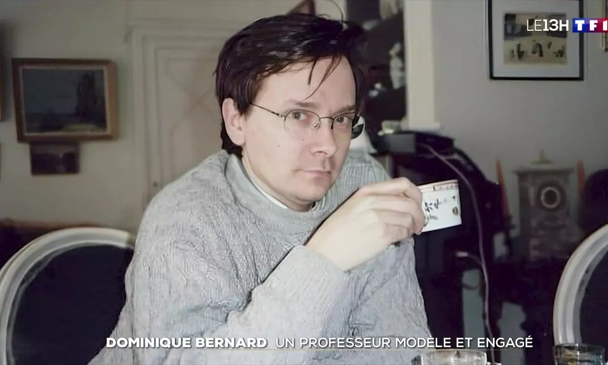 Portrait de Dominique Bernard, professeur tué lors de l'attentat d'Arras