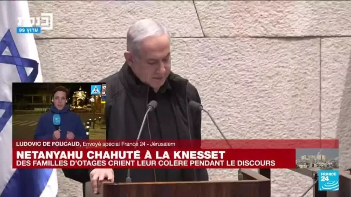 Tensions à la Knesset : des familles d'otages interrompent le discours de Netanyahu