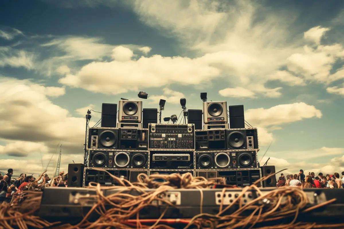 teknival free party sound system foule