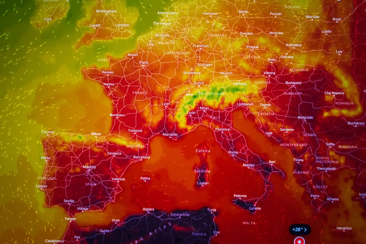 carte masse d’air météo